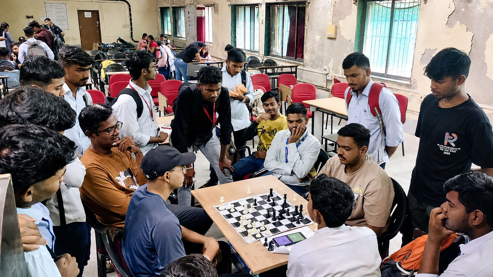 Chess competition at Government Polytechnic Vikramgad