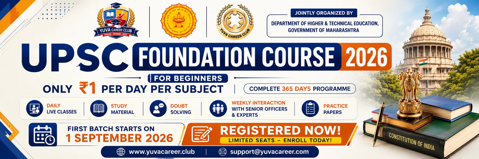 Official Yuva Career Club programme banner