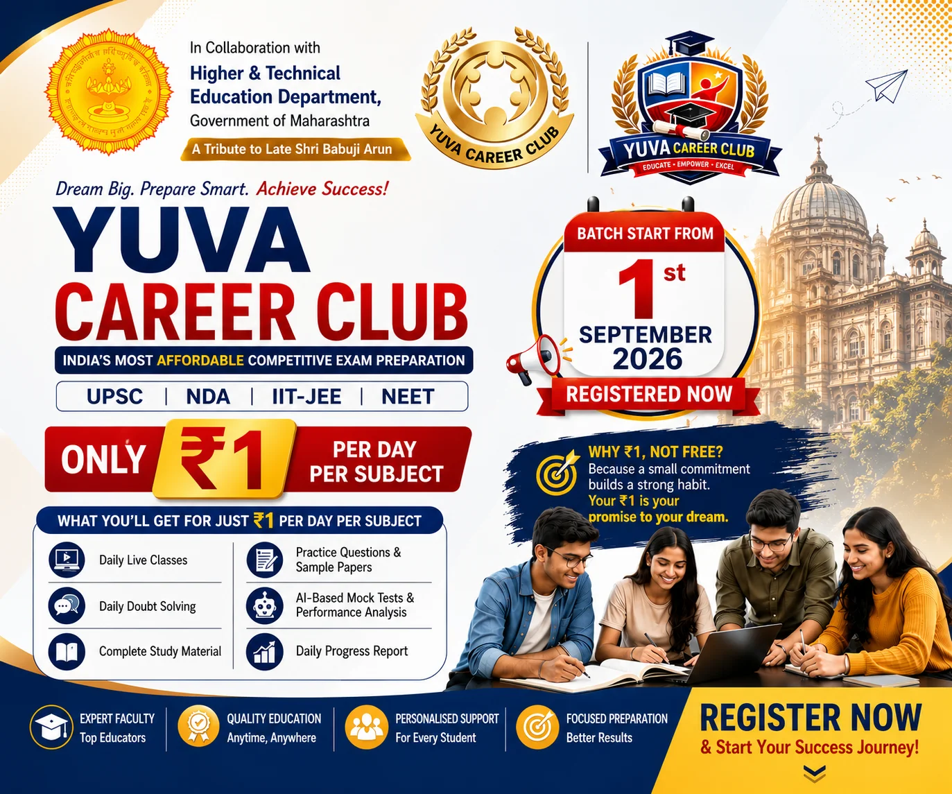 Yuva Career Club courses, career guidance and student enrolment